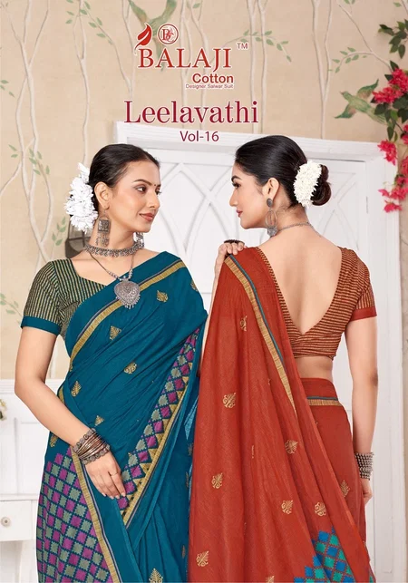 Leelavathi Vol 16 By Balaji Cotton Printed Daily Wear Saree Wholesalers In Surat